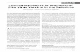 Cost-effectiveness of Prophylactic Zika Virus Vaccine in the … · Zika virus remains a major public health concern because of its association with microcephaly and other neurologic