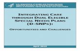 INTEGRATING CARE THROUGH DUAL ELIGIBLE SPECIAL N P … › system › files › pdf › 261046 › MMI-DSNP.pdfIntegrating Care through Dual Eligible Special Needs Plans (D-SNPs):