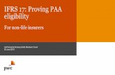 IFRS 17: Proving PAA eligibility - Institute and Faculty ... · Unique product features (e.g. extension clauses) Smaller portfolios or run-off portfolios Potential drivers of variability