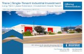 Trane | Single-Tenant Industrial Investment Offering Long-Term … · 2018-10-23 · Trane | Single-Tenant Industrial Investment Long-Term Lease Extension | Investment Grade Tenant