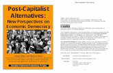 آ  Post-Capitalist Alternatives - Reading from the Post-Capitalist Alternatives: New Perspectives on