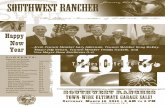 Happy New Mayor Jeff Nelson, Council Member Freddy ... · The Official Newsletter of Southwest Ranches Happy New Year 2013 The Best Is Yet To Come! C o n t e n t s : ... along the