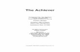 The Achiever - criw.biz · is a top performer in your organization, when compared to top performing salespeople across America and Canada, this report segment may still highlight