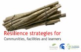 Resilience strategies for - A4LE...New Orleans 9th Ward Redevelopment Grocery store & community garden Alternative school learners responsible for 700 service learners “to what extent