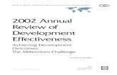 2002 Annual Review of Development Effectivenessieg.worldbankgroup.org/sites/default/files/Data/reports/arde_2002.pdf · 2002 ANNUAL REVIEW OF DEVELOPMENT EFFECTIVENESS iv. v Acknowledgments