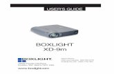 BOXLIGHT XD-9mThe Boxlight® XD-9m is specifically designed for the mobile pre-senter. It packs XGA 1024x768 graphics with 16.7 million colors into a small, 4.8 pound package. It generates