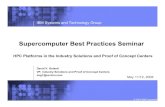 Supercomputer Best Practices Seminartkwon/course/5315/HW/BG/10.SuperComputer-Gelardi.pdfSupercomputer Best Practices SeminarI ... Middleware Linux i5/OS z/OS Security SAP Cisco Virtualization