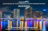 ASSOCIATION OF STATE DRINKING WATER ADMINISTRATORS … · 2019-10-21 · Ground Water and Drinking Water, EPA 7:30-8:00am Morning Starter Bayshore Foyer PLENARY PANEL DISCUSSIONS
