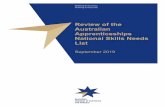 Review of the Australian Apprenticeships National Skills Needs List · 2019-11-04 · Apprenticeships and traineeships deliver a nationally recognised qualification. There is no more
