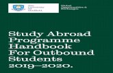 Study Abroad Programme Handbook For Outbound Students 2019–2020./file/... · 2019-01-04 · Study Abroad Handbook 2019–20 INTRODUCTION Congratulations on obtaining a place on