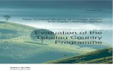 Evaluation of the Tokelau Country Programme · Evaluation of the Tokelau Country Programme Mathea Roorda, David Carpenter, Andrew Laing and Mark McGillivray December 2015 Acknowledgments