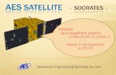 AES SATELLITE SOCRATESMISSIONS OF SOCRATES ①Demonstration of the small satellite standard bus Small satellite is composed of bus equipment which constitutes the basis of satellite