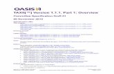 TAXII Version 1.1.1. Part 1: Overview · taxii-v1.1.1-csd01-part1-overview 06 November 2015 Standards Track Work Product Copyright © OASIS Open 2015. All Rights Reserved. Page 2
