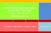 PROGRAMACIONES DIDÁCTICAS 1º, 3º Y 5º PRIMARIAceip-cesarcabanyascaballero.centros.castillalamancha.es/... · 2019-11-08 · 1 | P á g i n a | C E I P “ C é s a r C a b a ñ