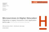 Microservices in Higher Education · Hochschule Hannover Faculty IV –Business and Computer Science, Moritz Lange, Microservices in Higher Education, 20.02.2019 Agenda 1. Introduction