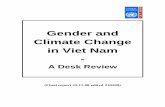 Gender and Climate Change in Viet Nam - GDN€¦ · The impacts of climate change, including the more gradual climatic changes not directly linked to natural disasters, may well affect