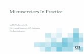 MicroservicesIn Practice - Irakli NadareishviliMicroservicesIn Practice Irakli Nadareishvili, ... . inadarei Microservices can greatly improve your capabilities in: CONTINUOUS DELIVERY