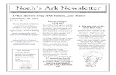 Noah’s Ark Newsletter6 Noah’s Ark Newsletter March 2011/April 2011 Trinity Christian Preschool “Noah’s Ark” Trinity Lutheran Church, ELCA 1314 E Lexington Blvd Eau Claire