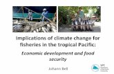 Implications of climate change for tropical Pacific · Implications of climate change for fisheries in the tropical ... • Severe implications due to population ... Coastal fisheries
