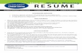 YOUR RESUME SHOULD BE - Villanova University...YOUR RESUME SHOULD BE A flawless, organized, and effective self-marketing tool for your position search. Sections based on your experiences