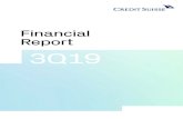 Financial Report 3Q19 - Credit SuisseFinancial Report 3Q19 3 Credit Suisse results 49 Treasury, risk, balance sheet and off-balance sheet 79 Condensed consolidated financial statements