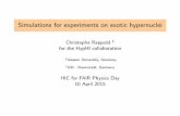 Christophe Rappold for the HypHI collaboration · Christophe Rappold 1 for the HypHI collaboration 1Giessen University, Germany 1GSI - Darmstadt, Germany HIC for FAIR Physics Day