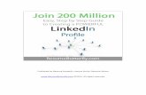 Published by Resume Butterfly: Jessica Smith, Resume ...€¦ · 3 Join 200 Million: Easy, Step by Step Guide to Creating a Powerful LinkedIn Profile Why Get LinkedIn? LinkedIn is