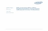 White Paper IIR Gaussian Blur Filter Implementation using Intel® Advanced Vector ... · 2013-10-22 · White Paper IIIR Gaussian Blur Filter Implementation using Intel® Advanced