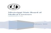 Mississippi State Board of Medical Licensure · Part 2601: Professional Licensure Part 2601 Chapter 1: Licensure Rules Governing the Practice of Allopathic Physicians, Osteopathic