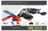 FNDATINS T ROBOTICS - Klein Educational Systems · FNDATINS T ROBOTICS INTRDCTIN T STEM ROBOTICS The Foundations Lab 4x4 is an introduction into the world of STEM and Robotics. It