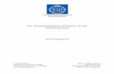 On synchronization of heavy truck transmissions898709/FULLTEXT01.pdf · On synchronization of heavy truck transmissions Licentiate thesis Department of Machine Design ... 2016 at