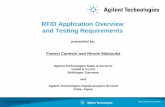 RFID Application Overview and Testing Requirements · 2009-07-28 · Franco Canestri -July 2007 RFID Testing Requirements presented by: Franco Canestri and Hiromi Matsuoka Agilent
