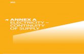 ANNEX A ELECTRICITY – CONTINUITY OF SUPPLY€¦ · ANNEX A TO CHAPTER “ELECTRICITY – CONTINUITY OF SUPPLY” 203 TABLE A.1 UNPLANNED INTERRUPTIONS EXCLUDING EXCEPTIONAL EVENTS
