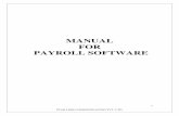 MANUAL FOR PAYROLL SOFTWARE - Star Link · 2017-01-10 · Introduction 1. System 1.1. Password 1.2. Calculator 1.3. Calendar 1.4. Import A Setup window A.1 Formula Setup A.2 Payroll