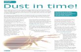 Dust in time! - Pest · insect scales. Dust mites dislike strong light and will take harbourage in the seams, ledges, and framework of furniture when exposed. Due ... Other products