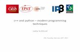 c++and python –modern programming techniques · 2017-03-03 · lambda functions = scope wormholes. ... ,Green’s functions, second-quantized Hamiltonians, etc.) •provide generic