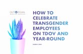 HOW TO CELEBRATE TRANSGENDER EMPLOYEES ON TDOV … › wp-content › uploads › 2020 › 03 › TDOV-2020.pdfa co-worker’s pronouns or chosen name 58% of respondents believe that