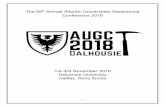 The 68th Annual Atlantic Universities Geoscience · 2018-10-25 · enjoys their time spent at Dalhousie University and the various venues we have chosen around Halifax. We especially