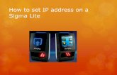 How to set IP address on a Sigma Lite or Change Protocol ... · If your Sigma Lite reader was manufactured after week 13 2017 the reader comes with a Static IP address of 192.168.1.10,