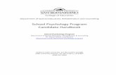 School Psychology Program Candidate Handbook handbook jan 18.pdf · o Wide Range Assessment of Memory and Learning (WRAML) o Comprehensive Test of Phonological Processing (CTOPP)