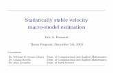 Statistically stable velocity macro-model estimation · The seismic inverse problem • The seismic inverse problem problem can be stated as follows: given observed seismic data d,