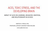 ACES, TOXIC STRESS, AND THE DEVELOPING BRAIN...2018/04/19  · ACES, TOXIC STRESS, AND THE DEVELOPING BRAIN IMPACT OF ACES ON LEARNING, BEHAVIOR, EMOTION, AND RELATIONSHIPS IN SCHOOL