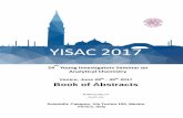 BOOK OF ABSTRACT YISAC 2017 - Home: Università Ca ... · Application of different extraction methods to characterize the Tonka bean extracts volatile profile 11 Silvie Surmová,