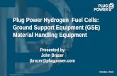 Plug Power Hydrogen Fuel Cells: Ground Support Equipment ... Equip_GSE_Brazer.pdfHydrogen Inside the Fuel Cell Storage Module Casting / Frame Power Module GenDrive6 • Less than 1.8