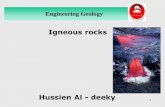 Engineering Geology - CIVILITTEE · Engineering Geology Thus, in pure geological sense rock is defined as the essential part of the earth’s crust. Geologists concern about the origin,