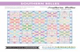 SOUTHERN BELLES Just Kisses - robertkaufman.com · Just Kisses Designed by Darlene Zimmerman Featuring SOUTHERN BELLES For questions about this pattern, please email Patterns@RobertKaufman.com.