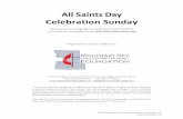 All Saints Day Celebration Sunday - Mountain Sky United ... · All Saints Day . Celebration Sunday . Resources for Congregational Ministry and Worship . on the day we remember those