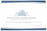 Practice Directions - NT Local Courts · PRACTICE DIRECTIONS Northern Territory Local Court 27 November 2019 Version 1.2 These Practice Directions are issued pursuant to section 49(1)