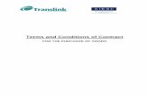 Terms and Conditions of Contract...The Translink Group Terms and Conditions of Contract for the Purchase of Goods 03/11/12/web 2 Dated 20 [----] (1) [THE LEAD CONTRACTING ENTITY] ...