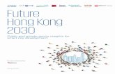 Future Hong Kong 2030 · the benefits of the GBA. While many start-up respondents say their organisation currently partners with Hong Kong-based corporations or universities on R&D